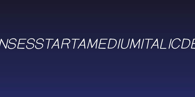 PrinsesstartaMediumItalicDEMO Social Header