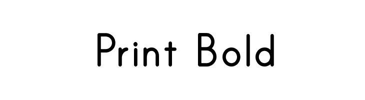 Print Bold Font 