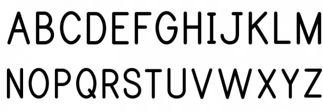 Print Bold Шрифта ВЕРХНИЙ