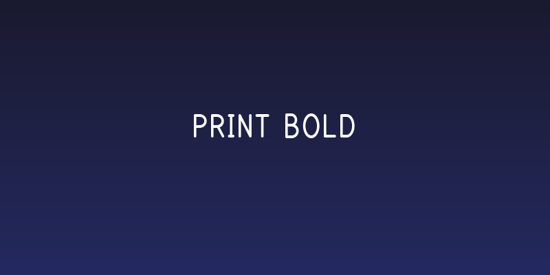 Print Bold Social Header