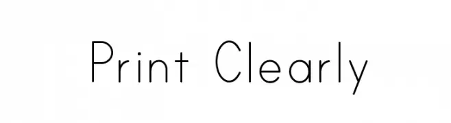 Print Clearly  لخطوط تنزيل