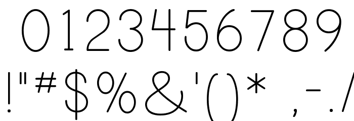Print Clearly Font OTHER CHARS