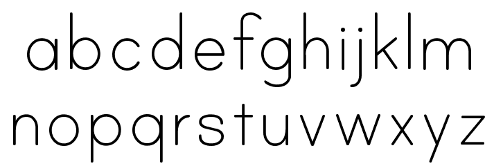 Print Clearly Font LOWERCASE