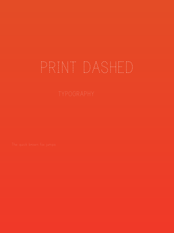 Print Dashed Poster