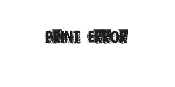 Print Error Logo
