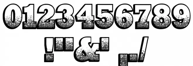 Print Oldyz Font OTHER CHARS