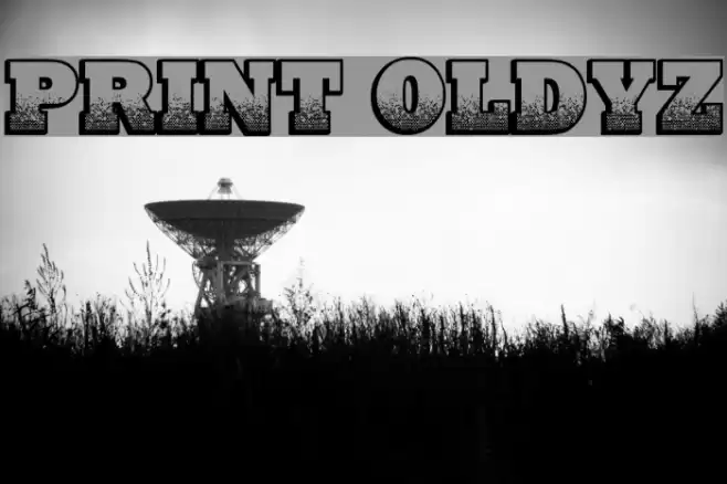 Print Oldyz Font examples