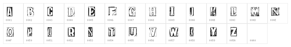 Print Room 1 _ Demo Regular Character Map