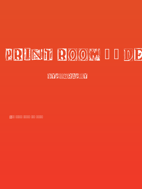 Print Room 1 _ Demo Regular Poster