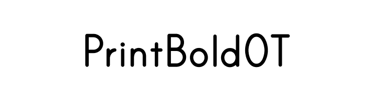 PrintBoldOT Font