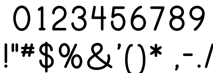PrintBoldOT Font OTHER CHARS