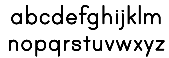 PrintBoldOT Font LOWERCASE