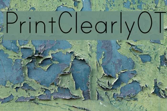 PrintClearlyOT Fonte examples