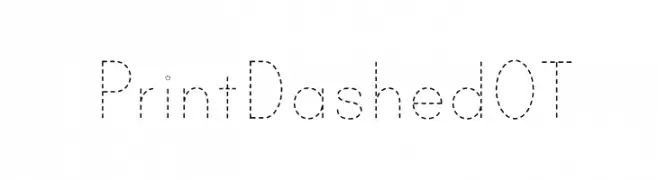 PrintDashedOT  تنزيل الخطوط