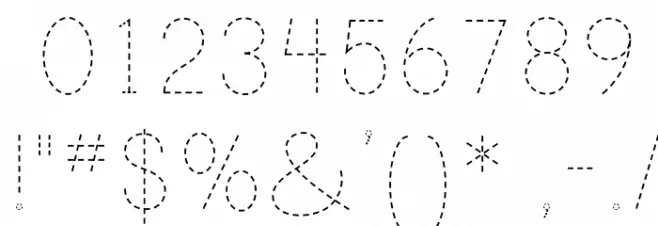PrintDashedOT Font OTHER CHARS