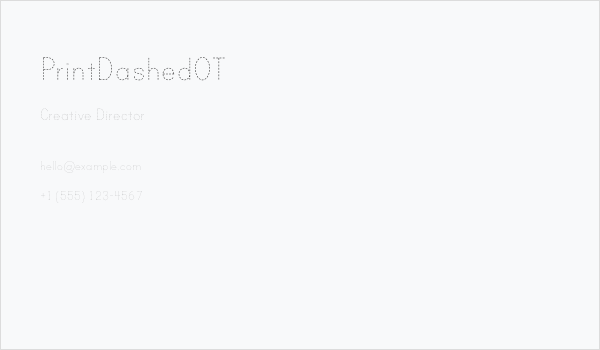 PrintDashedOT Business Card