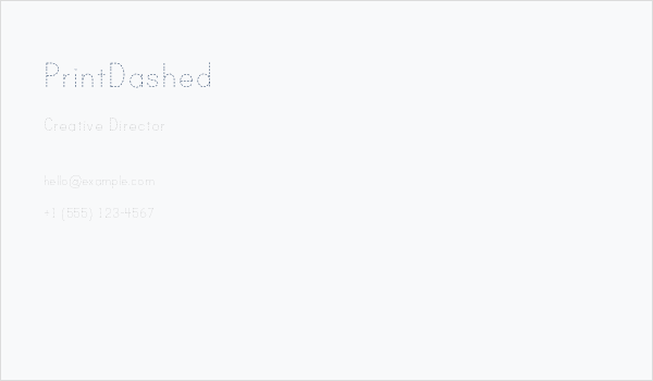 PrintDashed Business Card