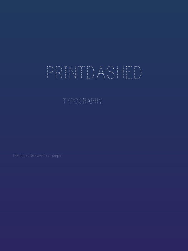 PrintDashed Poster
