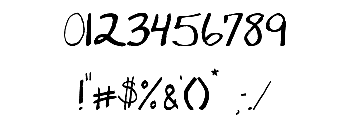 Printcess Font OTHER CHARS