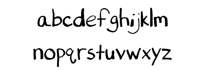 Printcess Font LOWERCASE