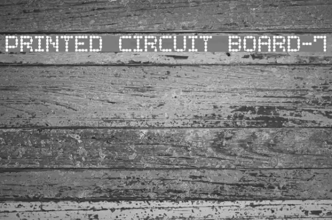 Printed Circuit Board-7 Caratteri examples