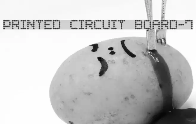 Printed Circuit Board-7 Caratteri examples