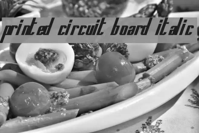 Printed Circuit Board Italic خط examples