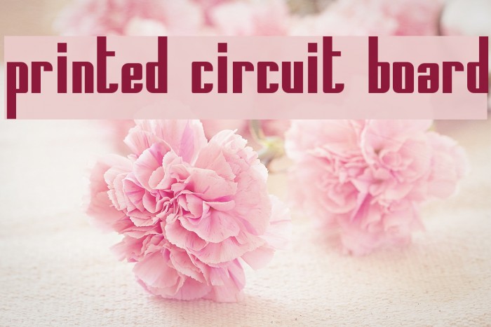 Printed Circuit Board Font examples