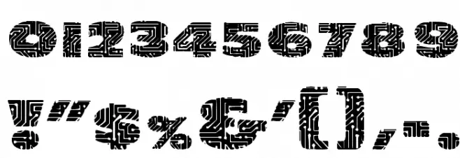 PrintedCircuit Font OTHER CHARS