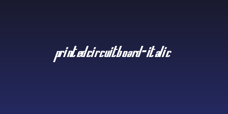 PrintedCircuitBoard-Italic Social Header