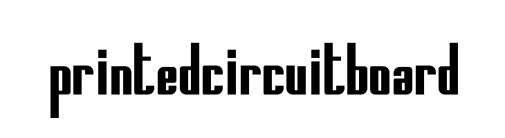 PrintedCircuitBoard  フリーフォントのダウンロード