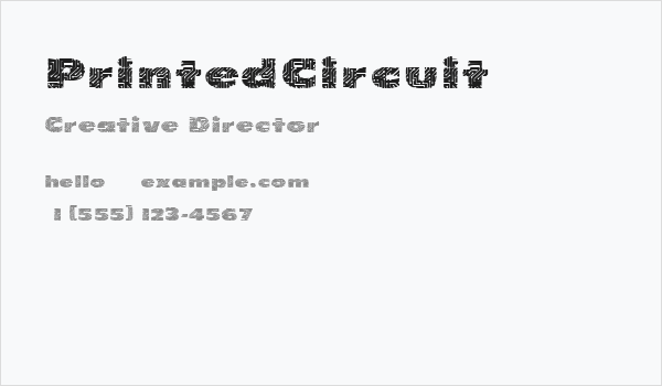 PrintedCircuit Business Card