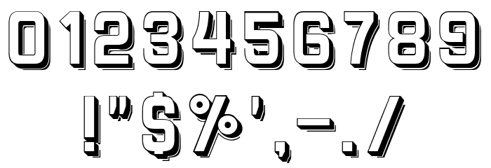 Printer Regular Font OTHER CHARS