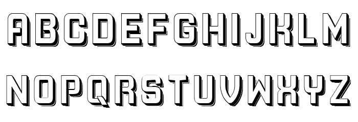 Printer Regular Font LOWERCASE