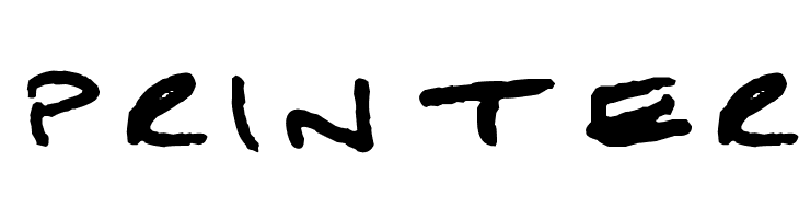 Printer  免费字体下载