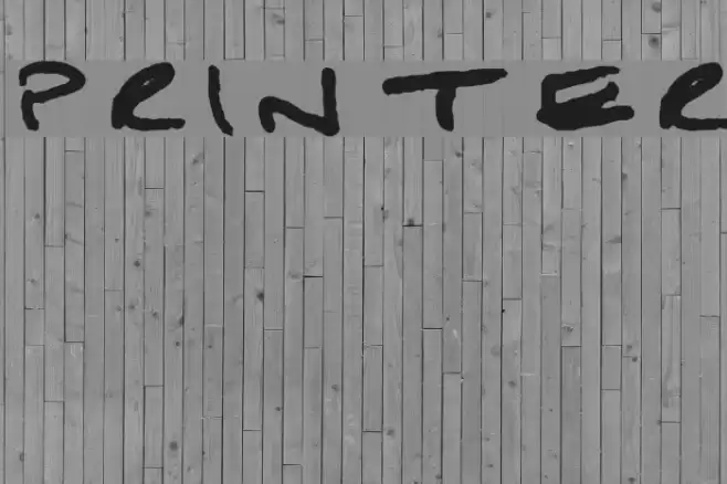 Printer Font examples