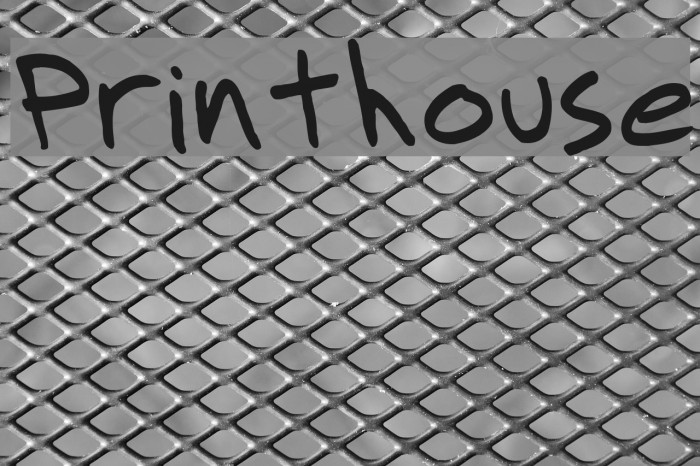 Printhouse Schriftart examples