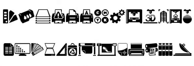 Printing 字体 大写