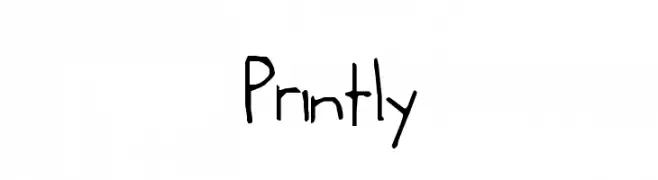 Printly  नि: शुल्क फ़ॉन्ट्स डाउनलोड