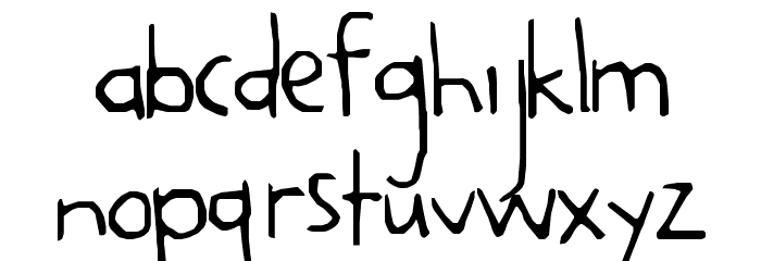 Printly Font LOWERCASE