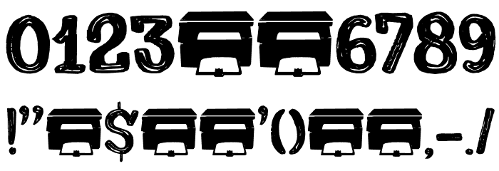 Printout DEMO Regular Font OTHER CHARS