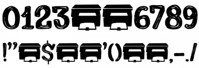 Printout DEMO Regular Font OTHER CHARS