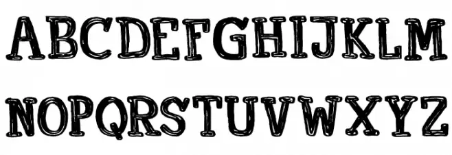Printout DEMO Regular Caratteri MAIUSCOLE