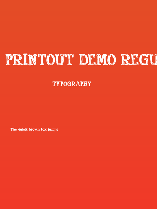 Printout DEMO Regular Poster