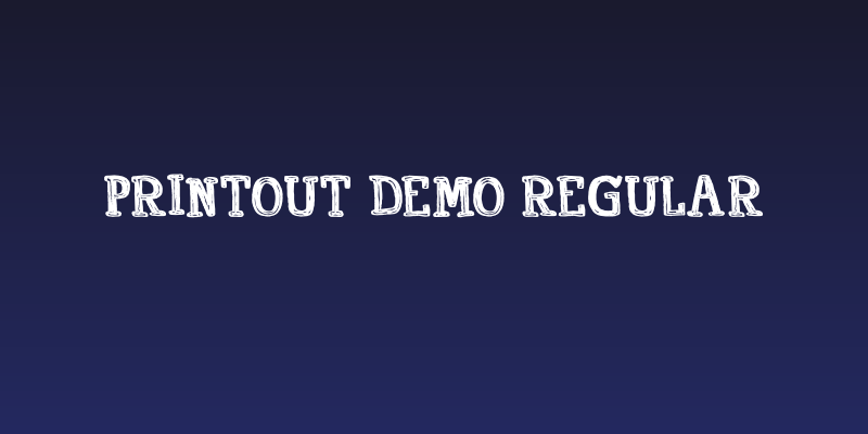 Printout DEMO Regular Social Header