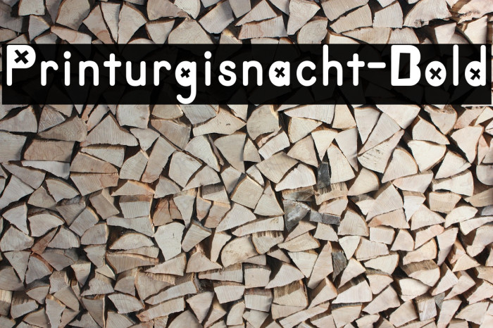 Printurgisnacht-Bold Font examples