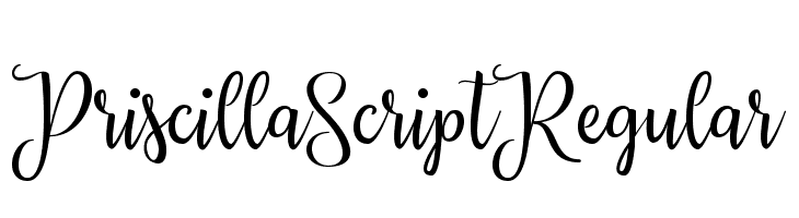 Priscilla Script Regular Font