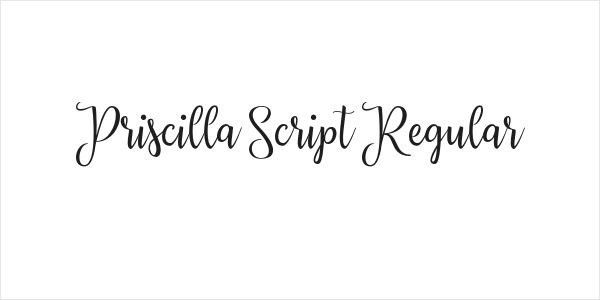 Priscilla Script Regular Logo