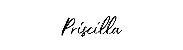 Priscilla  baixar fontes gratis