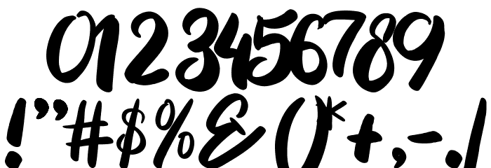 PriscilliaScript-Medium Font OTHER CHARS